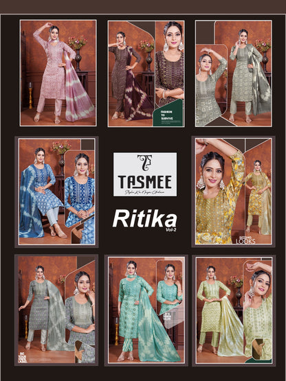 Ritika Vol 2 Tasmee Capsule Readymade Pant Style Suits Exporter Gujarat