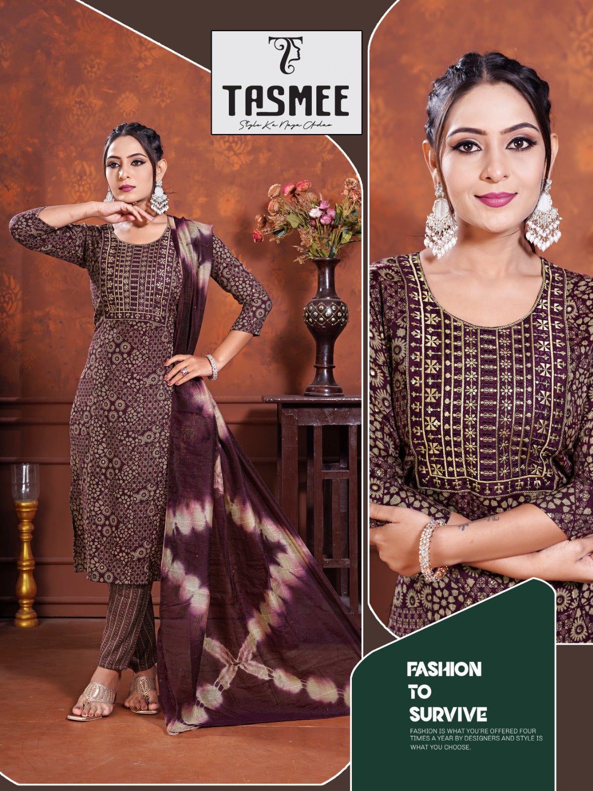 Ritika Vol 2 Tasmee Capsule Readymade Pant Style Suits Exporter Gujarat