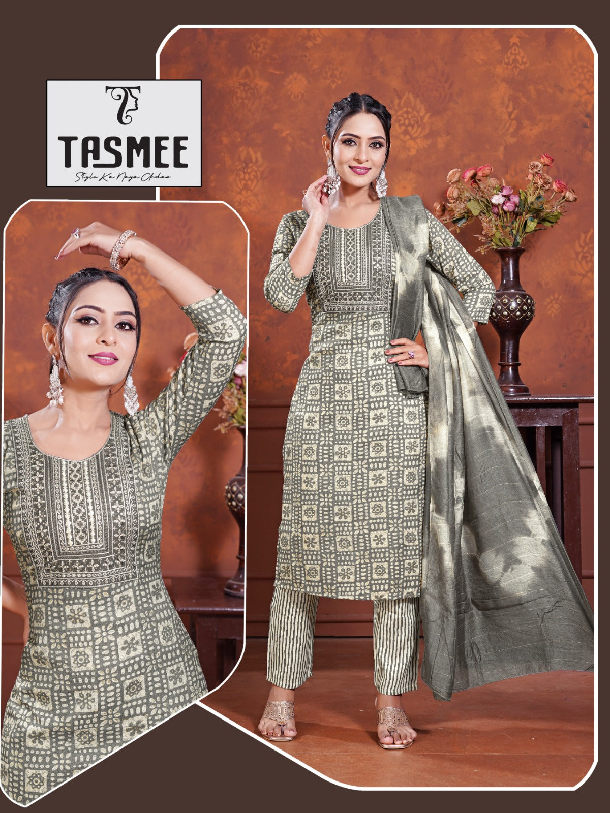 Ritika Vol 2 Tasmee Capsule Readymade Pant Style Suits Exporter Gujarat