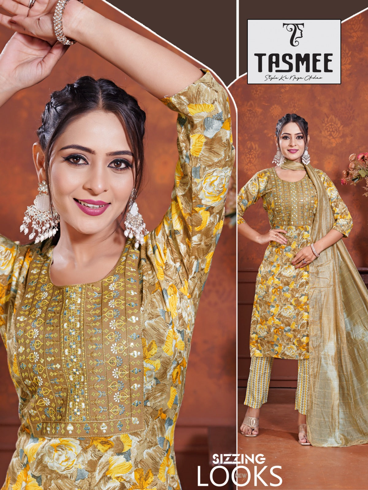 Ritika Vol 2 Tasmee Capsule Readymade Pant Style Suits Exporter Gujarat