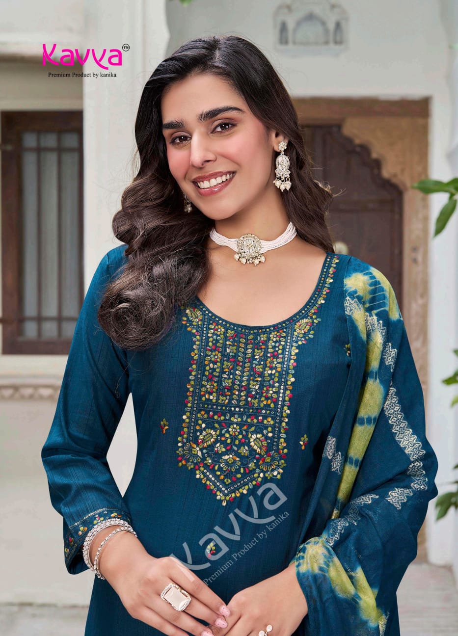 Ritika Vol 3 Kavya Viscose Readymade Pant Style Suits Supplier