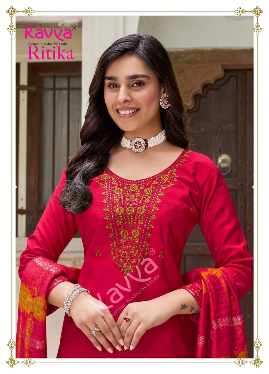 Ritika Vol 3 Kavya Viscose Readymade Pant Style Suits Supplier