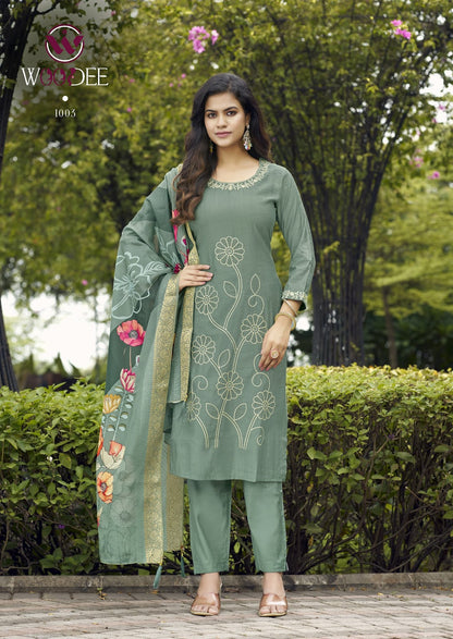 Ritoo Woodee Vatican Readymade Pant Style Suits Wholesaler Ahmedabad