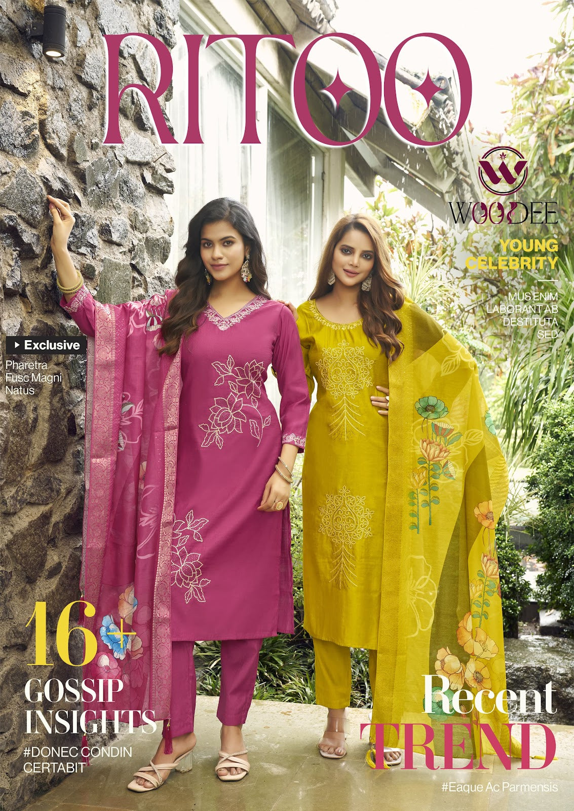 Ritoo Woodee Vatican Readymade Pant Style Suits Wholesaler Ahmedabad