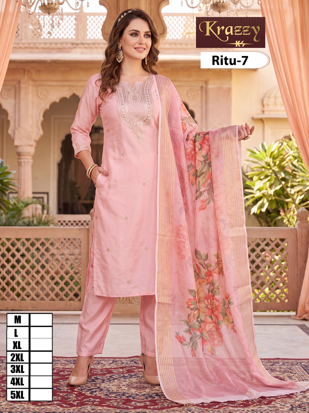Ritu Krazzy Kanha Two Tone Readymade Pant Style Suits Wholesaler
