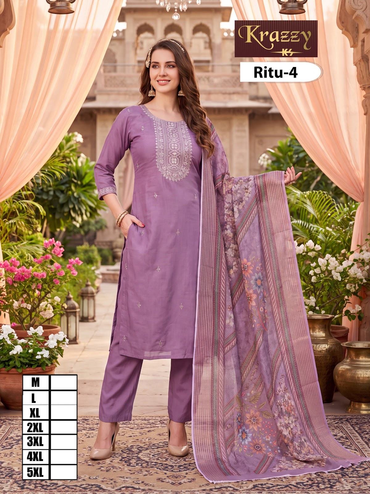 Ritu Krazzy Kanha Two Tone Readymade Pant Style Suits Wholesaler