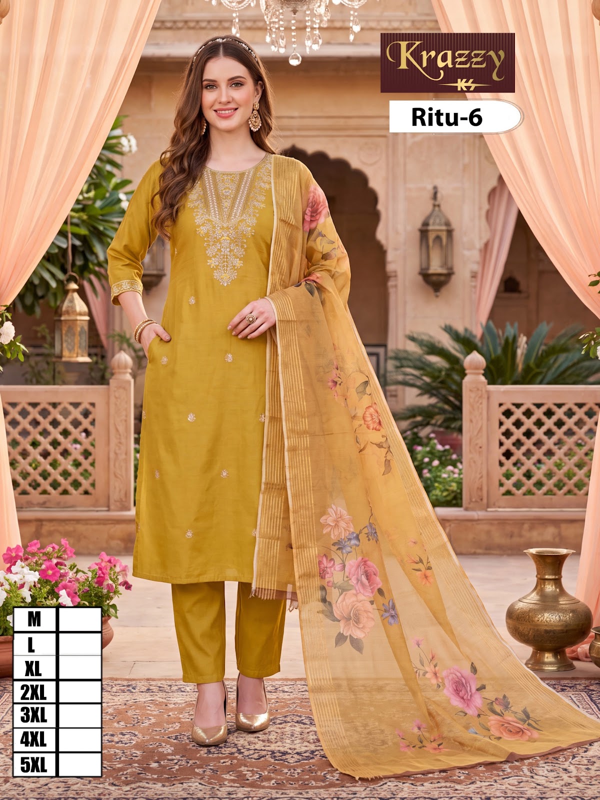 Ritu Krazzy Kanha Two Tone Readymade Pant Style Suits Wholesaler