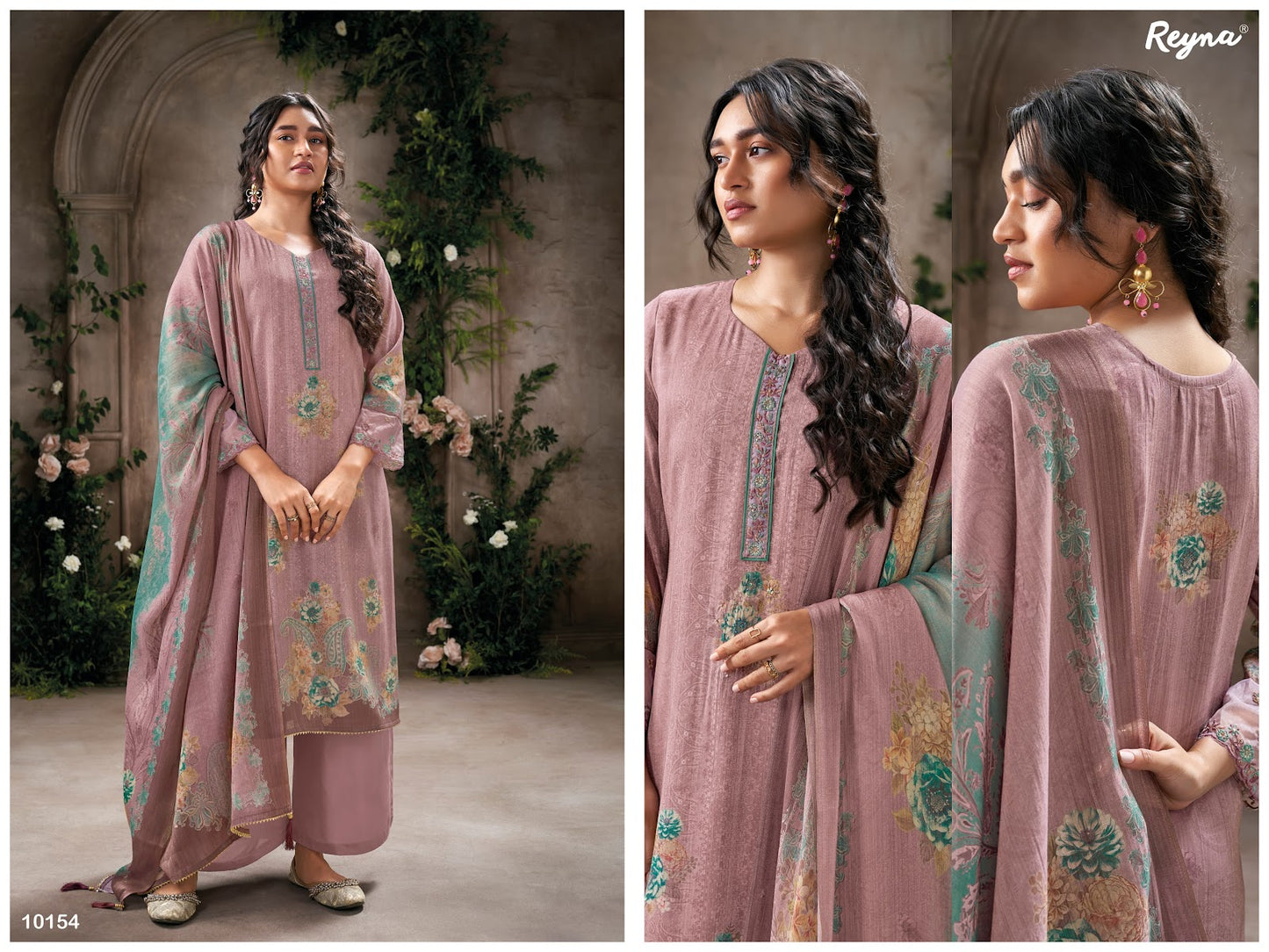 Ritu Reyna Tissue Plazzo Style Suits Wholesale Price