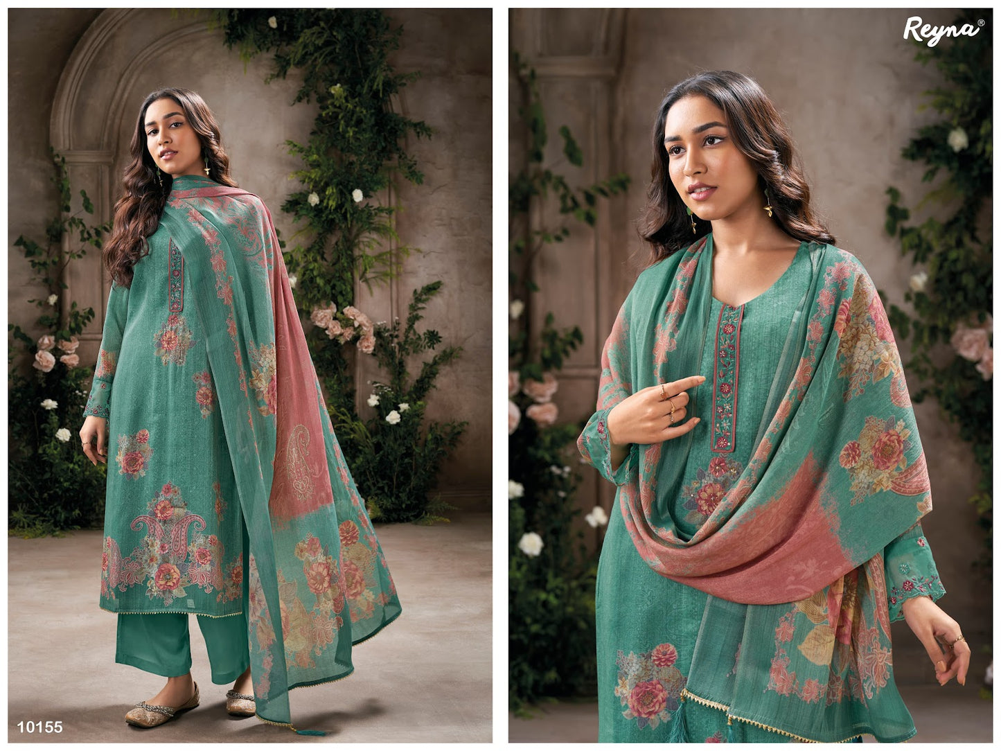 Ritu Reyna Tissue Plazzo Style Suits Wholesale Price
