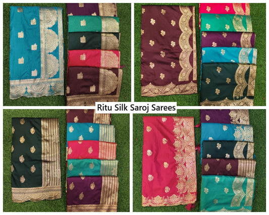 Ritu Silk Saroj Sarees Wholesaler Ahmedabad