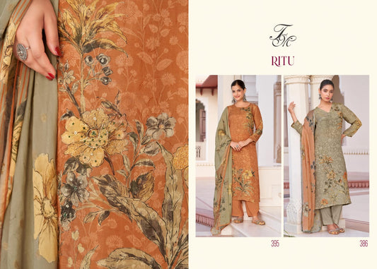 Ritu Tm Viscose Jacquard Pant Style Suits Manufacturer Gujarat