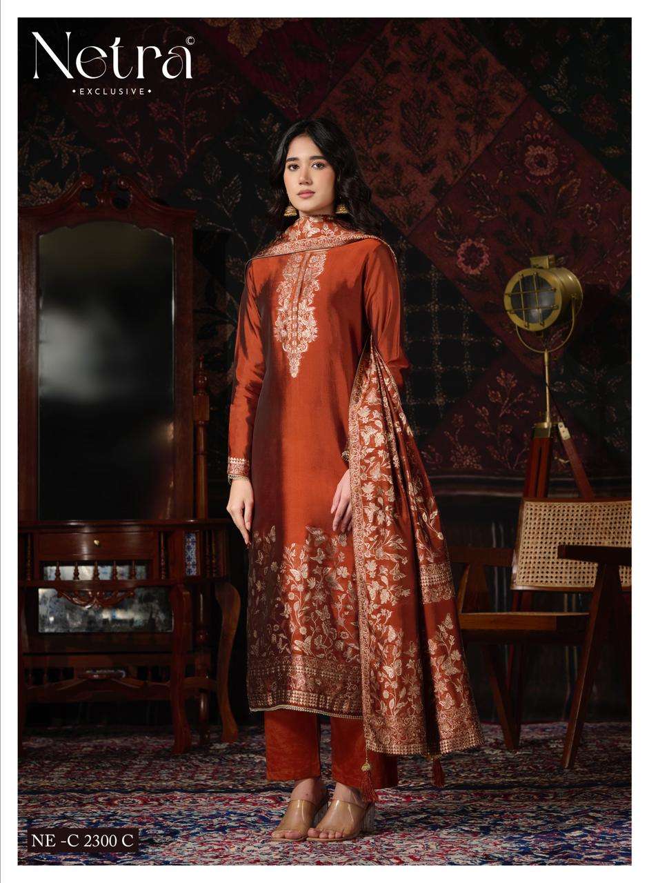 Ritu Vol 2 Netra Viscose Silk Pant Style Suits Manufacturer Ahmedabad