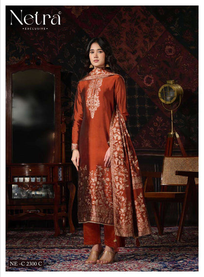 Ritu Vol 2 Netra Viscose Silk Pant Style Suits Manufacturer Ahmedabad