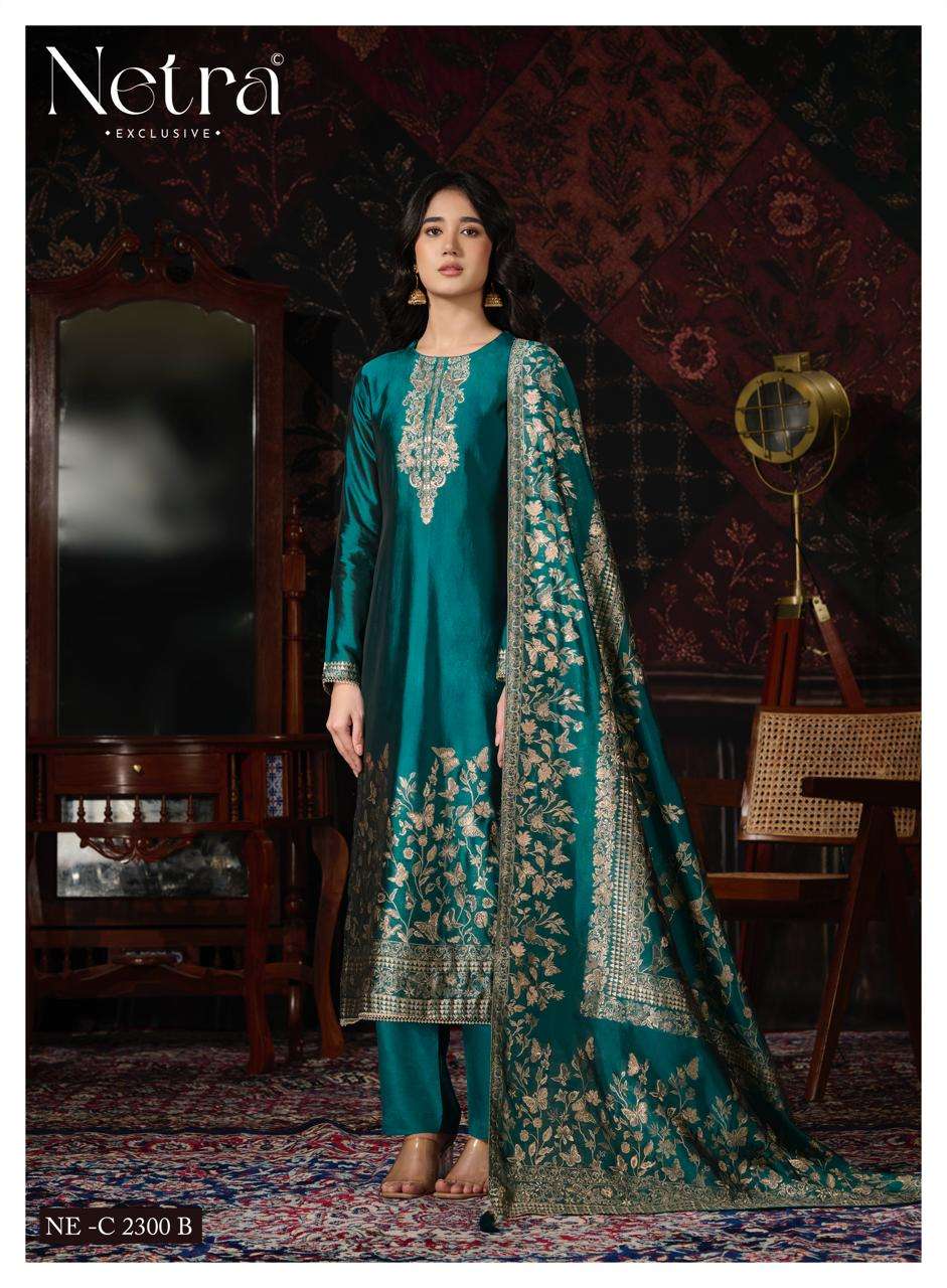 Ritu Vol 2 Netra Viscose Silk Pant Style Suits Manufacturer Ahmedabad