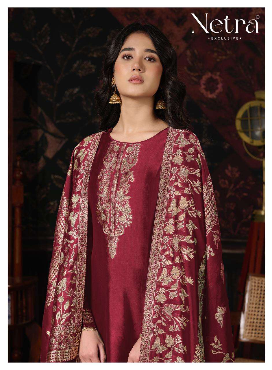 Ritu Vol 2 Netra Viscose Silk Pant Style Suits Manufacturer Ahmedabad