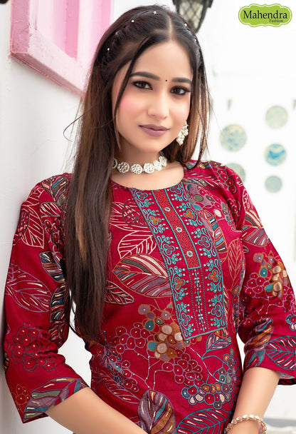 Ritvi Vol 1 Mahendra Fashion Vatican Readymade Pant Style Suits Manufacturer