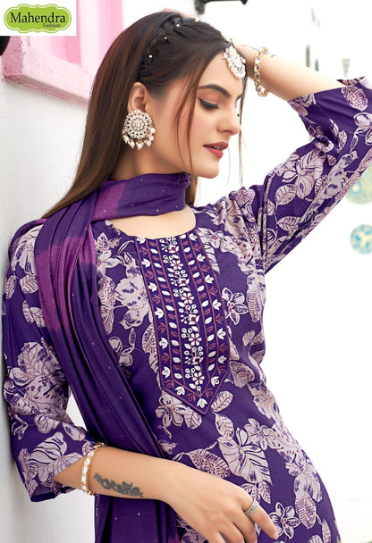 Ritvi Vol 1 Mahendra Fashion Vatican Readymade Pant Style Suits Manufacturer