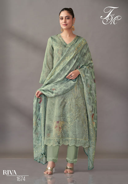 Riva Tm Pure Silk Pant Style Suits Manufacturer Ahmedabad