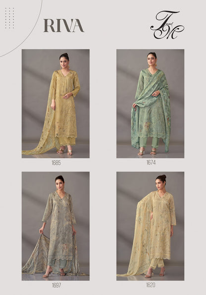 Riva Tm Pure Silk Pant Style Suits Manufacturer Ahmedabad