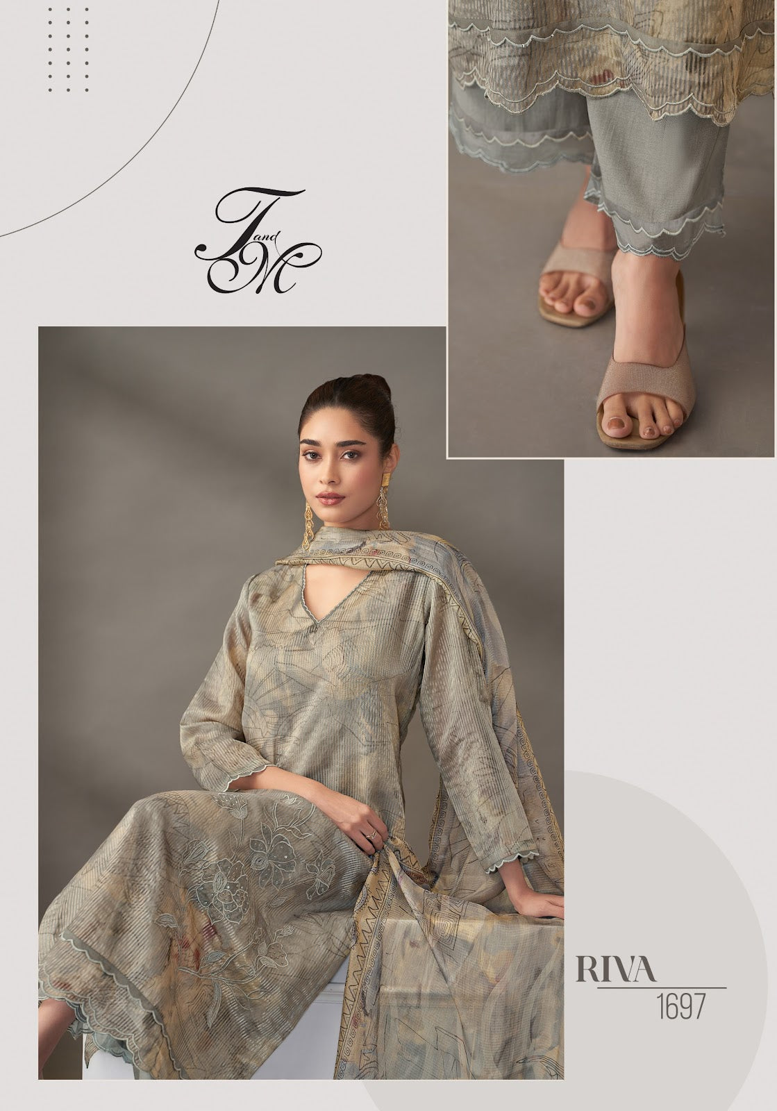 Riva Tm Pure Silk Pant Style Suits Manufacturer Ahmedabad