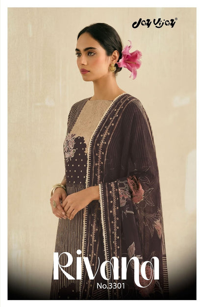 Rivana 3301 Jay Vijay Kota Checks Pant Style Suits Supplier