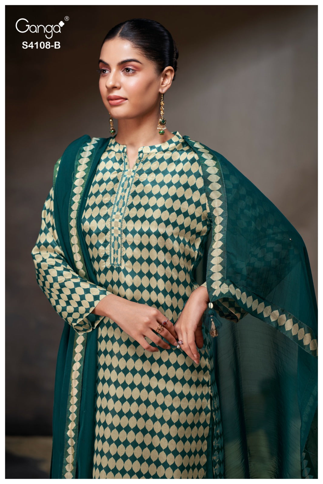 Rivana 4108 Ganga Premium Bemberg Plazzo Style Suits Wholesaler Gujarat