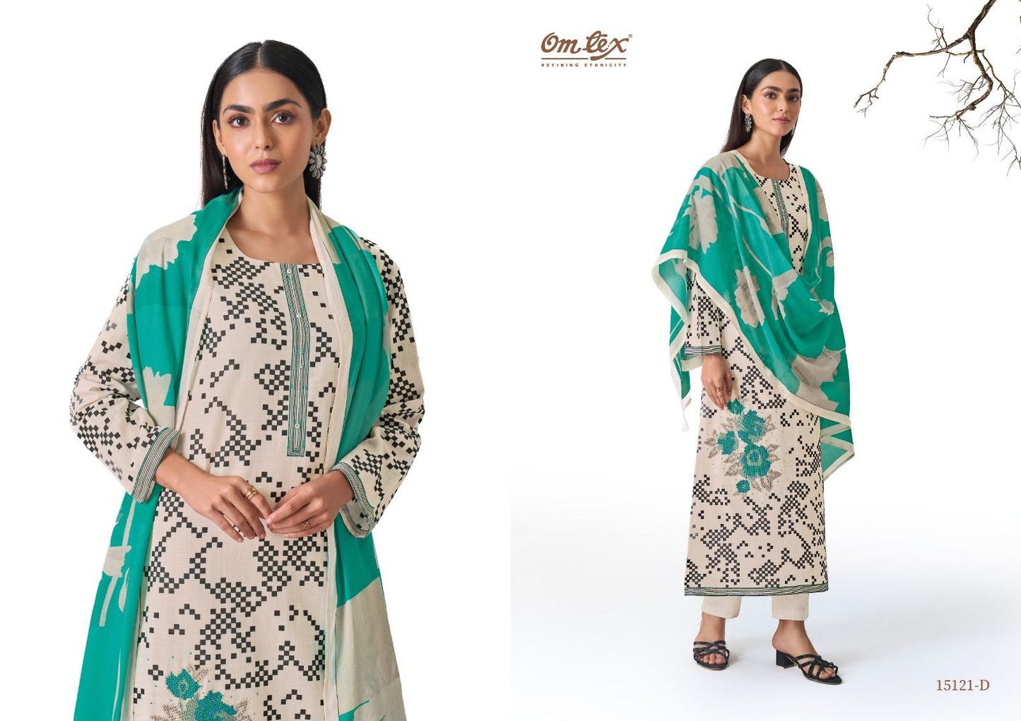Rivana Omtex Cotton Pant Style Suits Manufacturer Gujarat