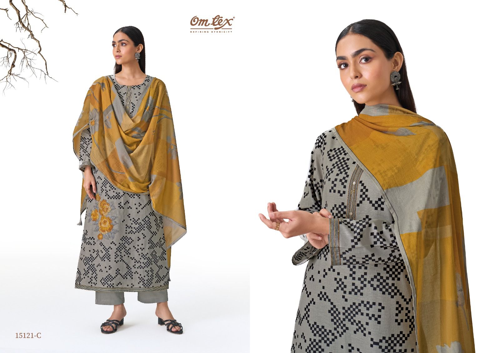 Rivana Omtex Cotton Pant Style Suits Manufacturer Gujarat