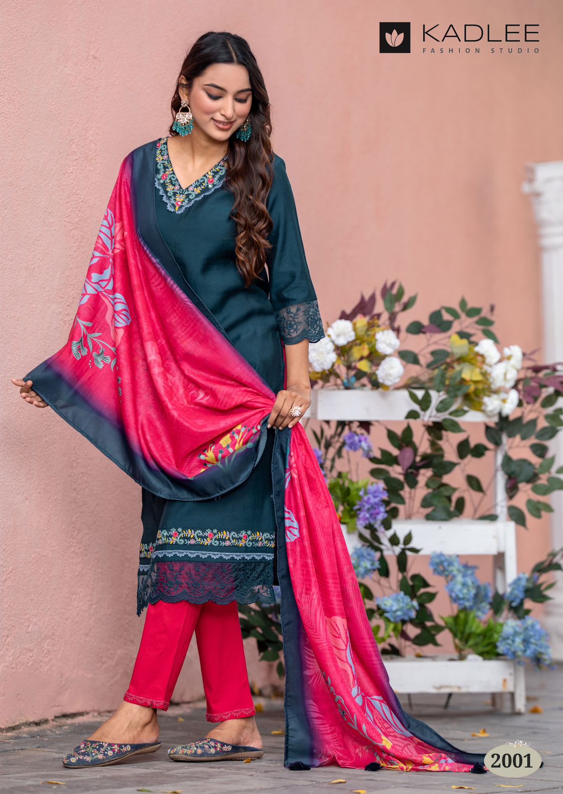 Rivanta Kadlee Viscose Readymade Pant Style Suits Supplier Ahmedabad