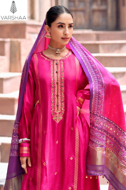 Rivaya Varshaa Viscose Woven Pant Style Suits Wholesaler India