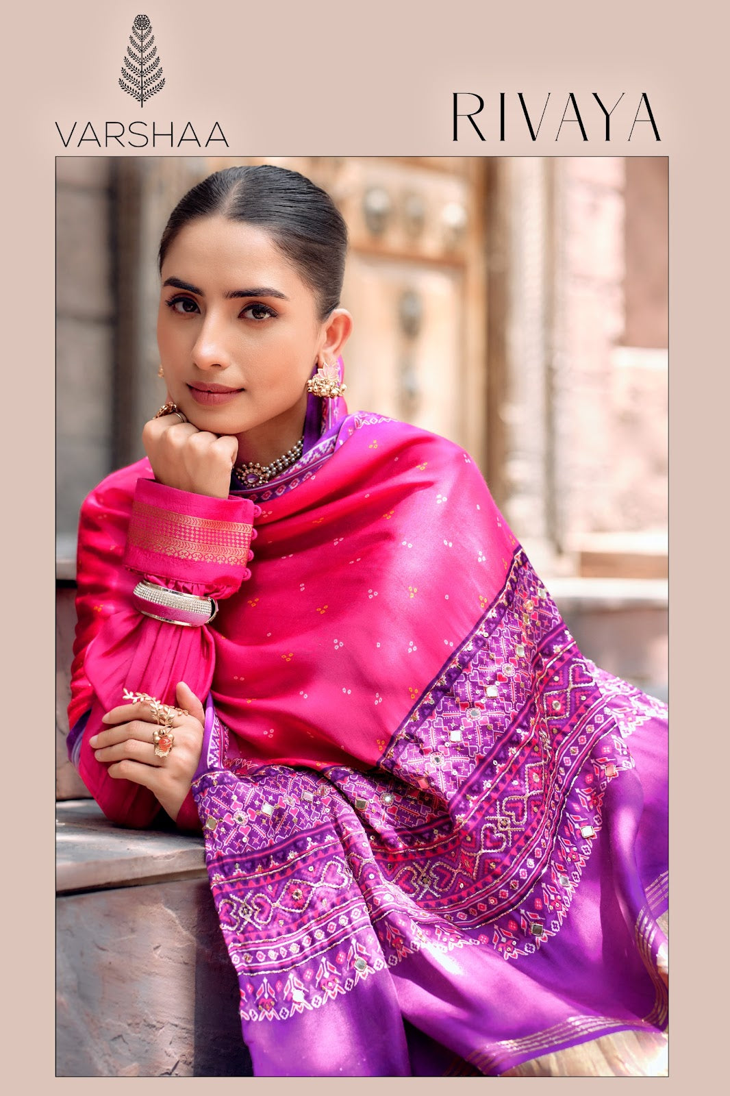 Rivaya Varshaa Viscose Woven Pant Style Suits Wholesaler India
