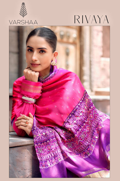 Rivaya Varshaa Viscose Woven Pant Style Suits Wholesaler India
