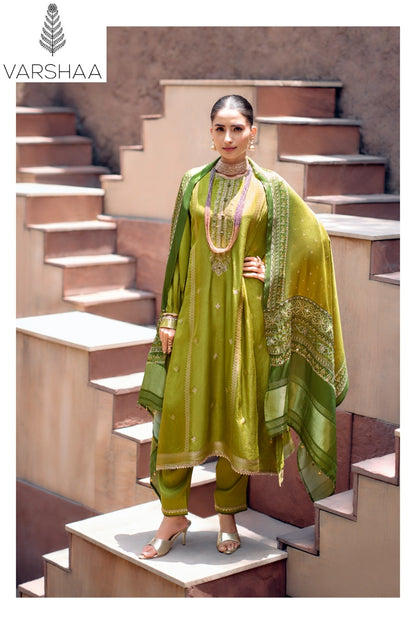 Rivaya Varshaa Viscose Woven Pant Style Suits Wholesaler India