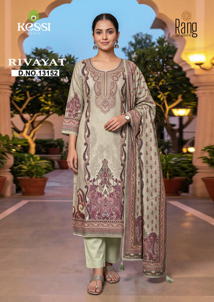 Rivayat Kessi Rang Viscose Pashmina Suits Manufacturer Ahmedabad
