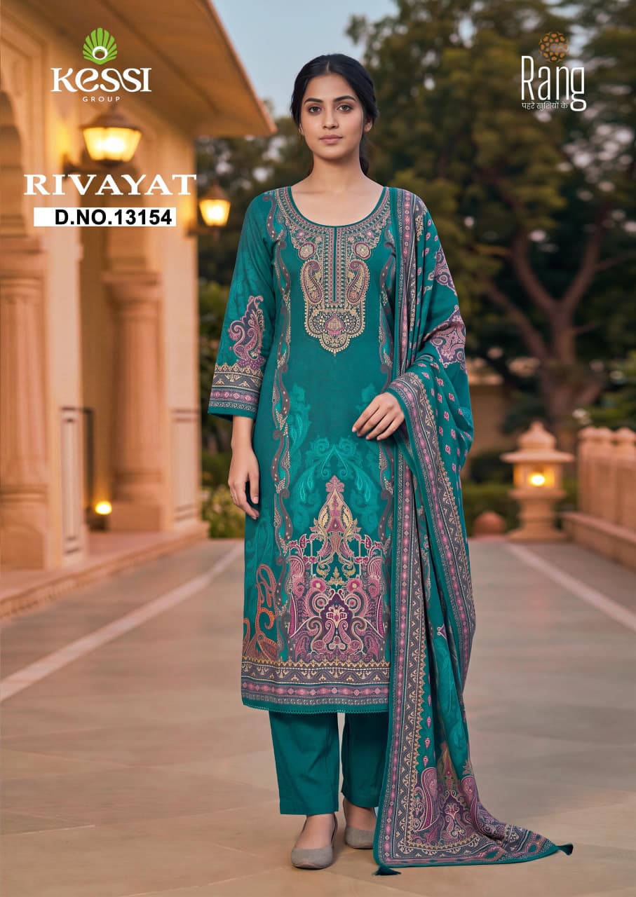 Rivayat Kessi Rang Viscose Pashmina Suits Manufacturer Ahmedabad