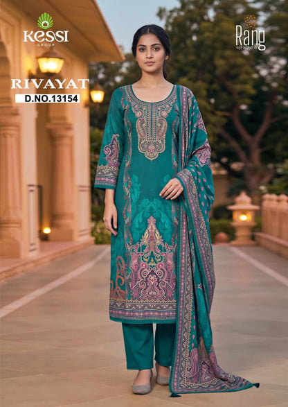 Rivayat Kessi Rang Viscose Pashmina Suits Manufacturer Ahmedabad