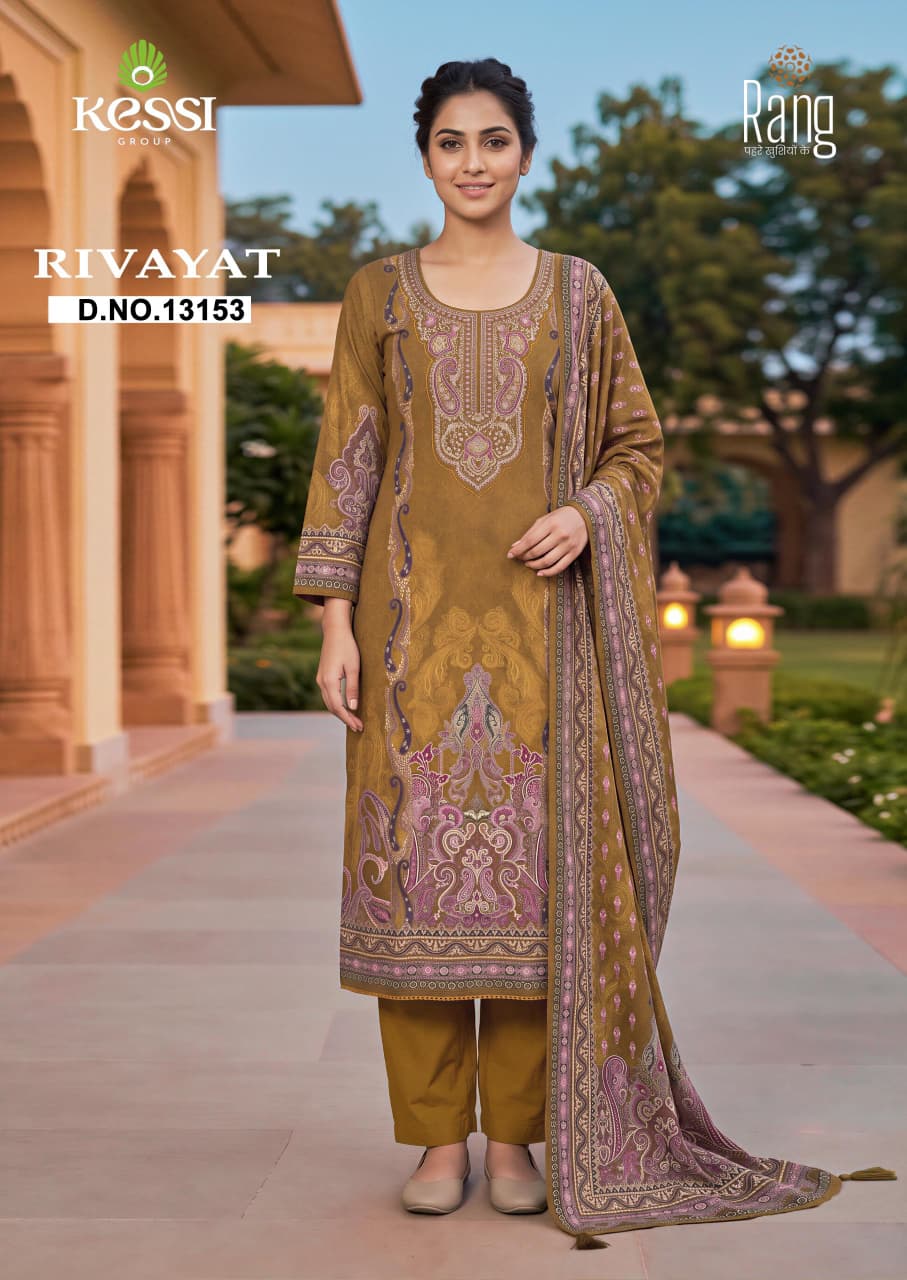 Rivayat Kessi Rang Viscose Pashmina Suits Manufacturer Ahmedabad