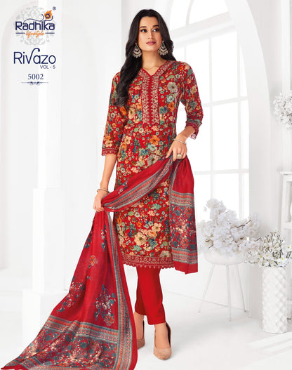 Rivazo Vol 5 Radhika Lifestyle Reyon Readymade Pant Style Suits Wholesaler Gujarat