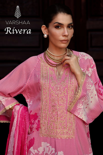 Rivera Varshaa Viscose Muslin Pant Style Suits Supplier Ahmedabad