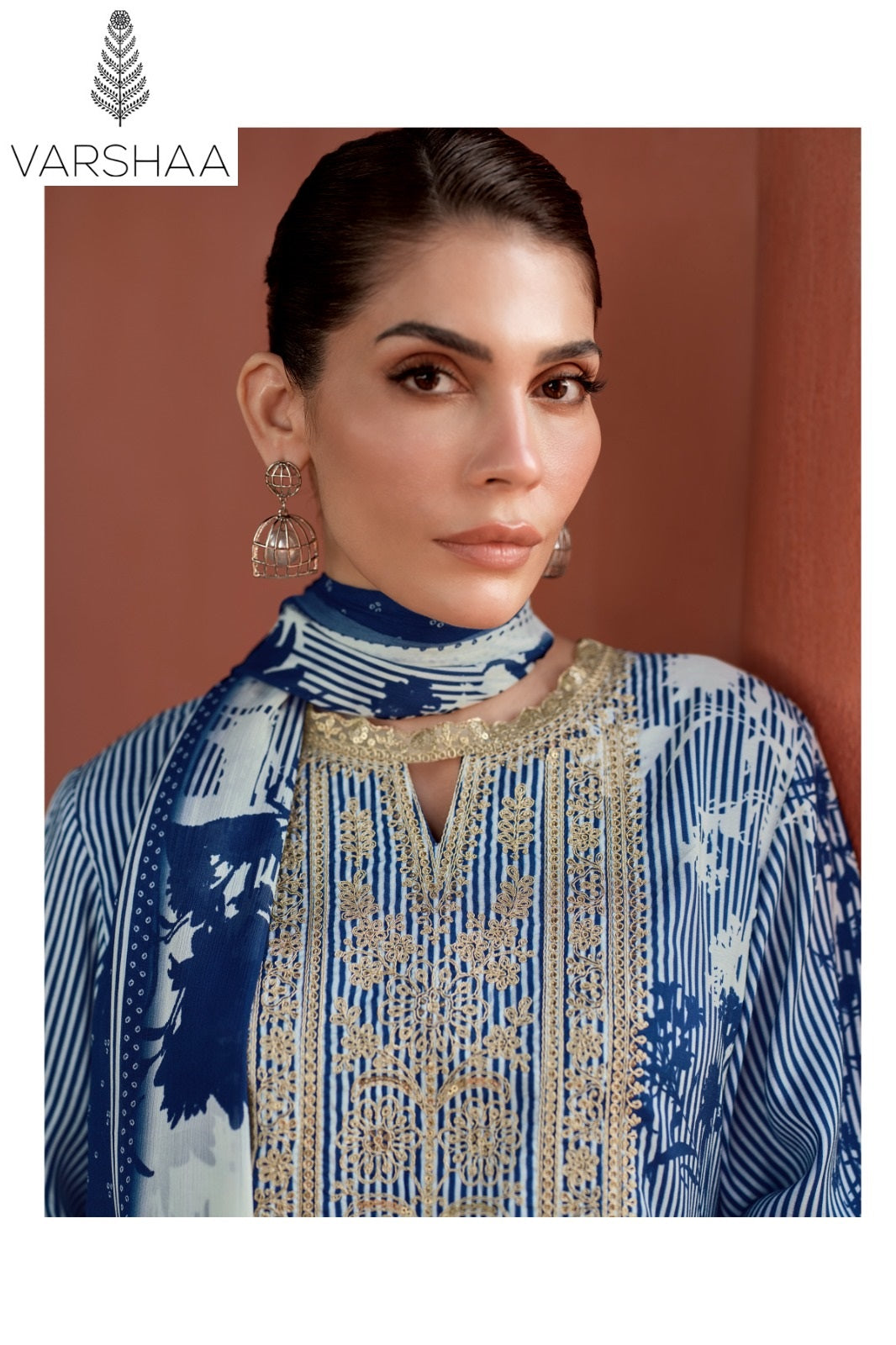 Rivera Varshaa Viscose Muslin Pant Style Suits Supplier Ahmedabad