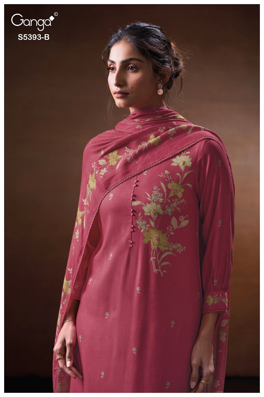 Riveya S5393 Ganga Wool Pashmina Suits Supplier Gujarat