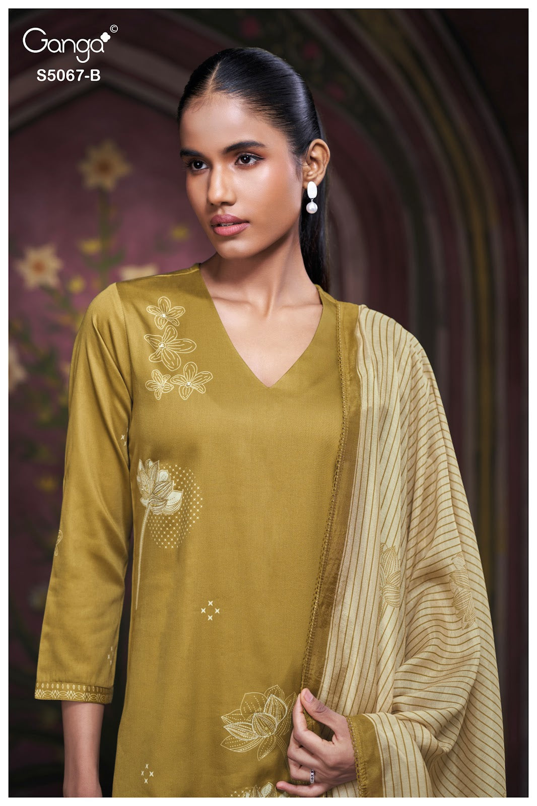 Riviera S5067 Ganga Cotton Satin Plazzo Style Suits Wholesaler Gujarat