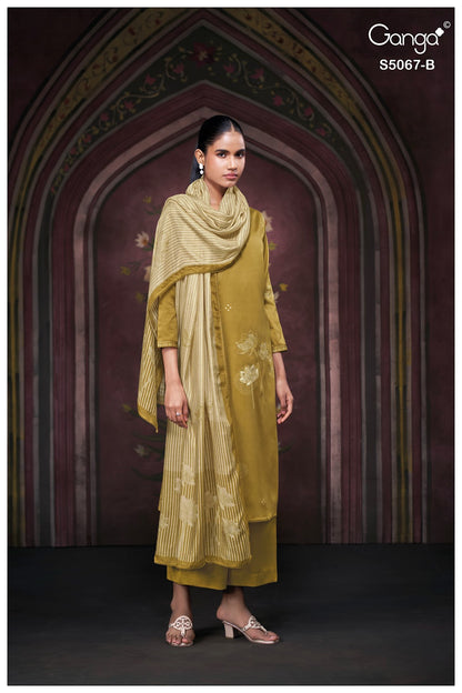 Riviera S5067 Ganga Cotton Satin Plazzo Style Suits Wholesaler Gujarat