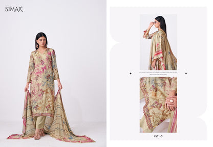Rivisha Simar Viscose Muslin Pant Style Suits Wholesaler