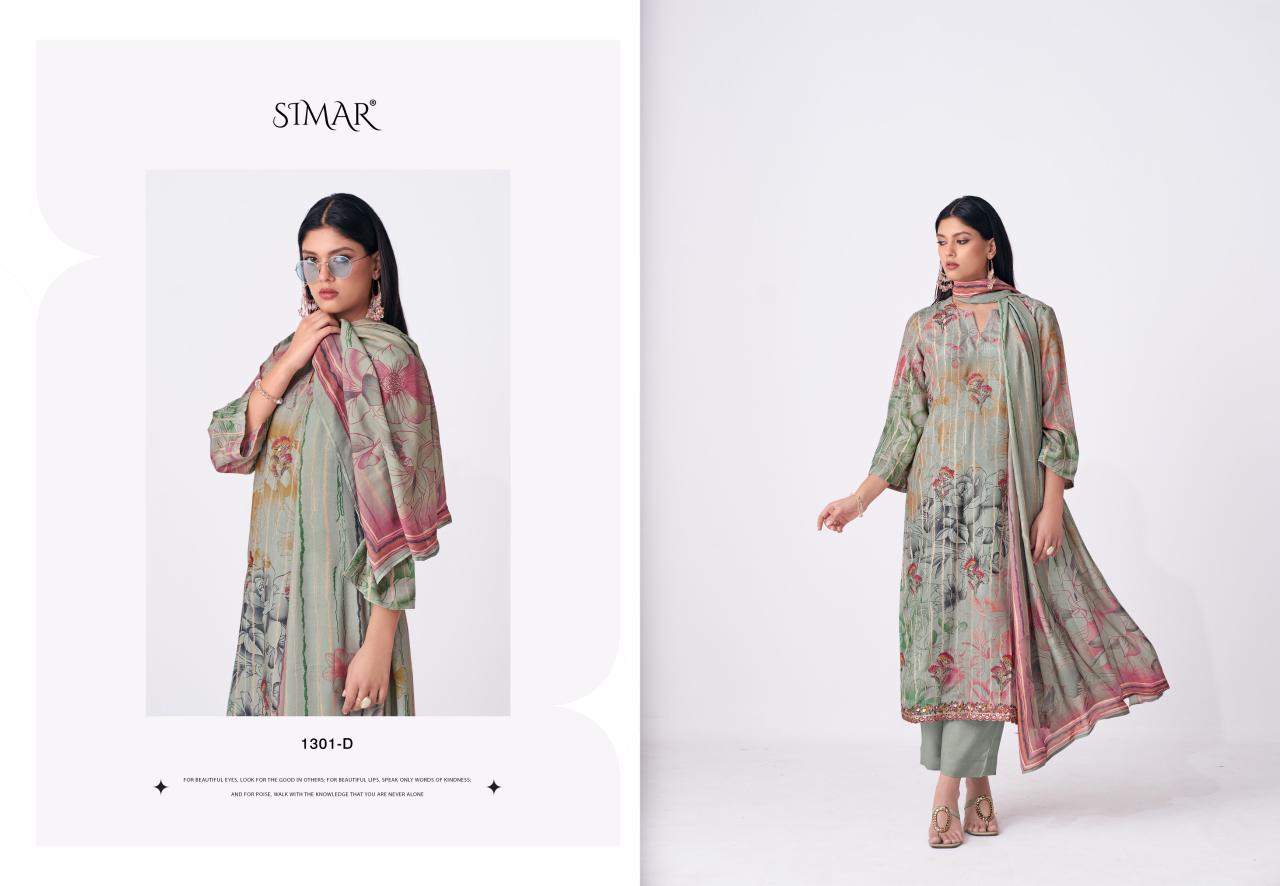 Rivisha Simar Viscose Muslin Pant Style Suits Wholesaler