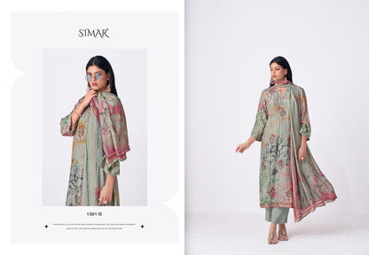 Rivisha Simar Viscose Muslin Pant Style Suits Wholesaler