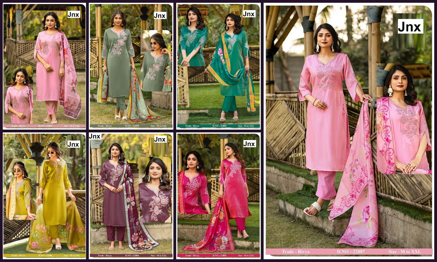 Rivya Jnx Readymade Pant Style Suits Wholesale Price