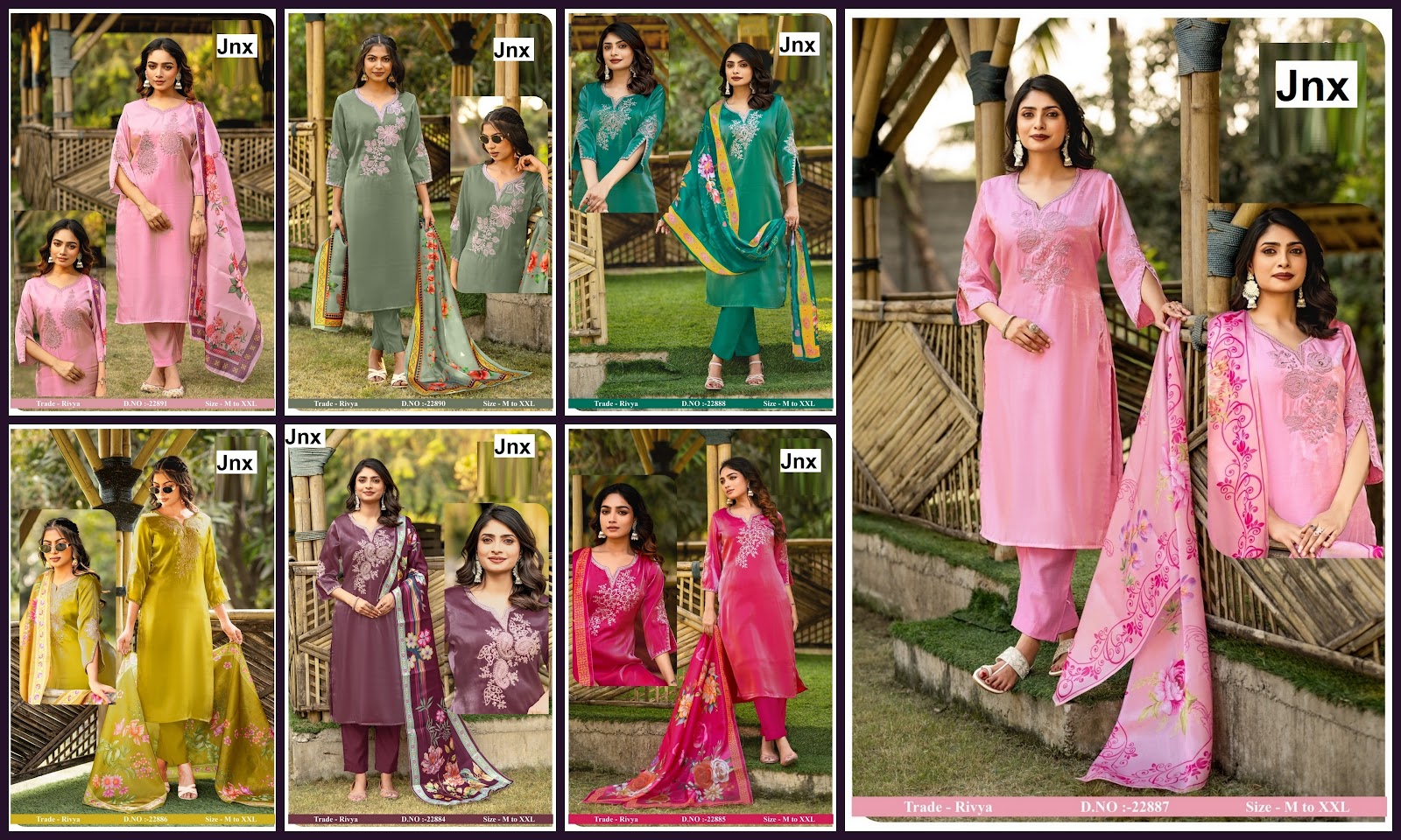 Rivya Jnx Readymade Pant Style Suits Wholesale Price