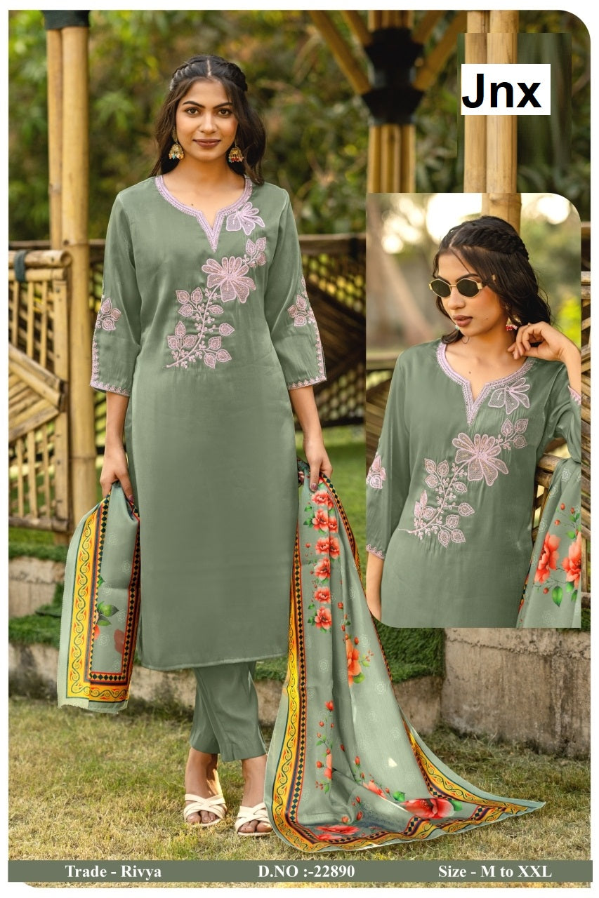 Rivya Jnx Readymade Pant Style Suits Wholesale Price