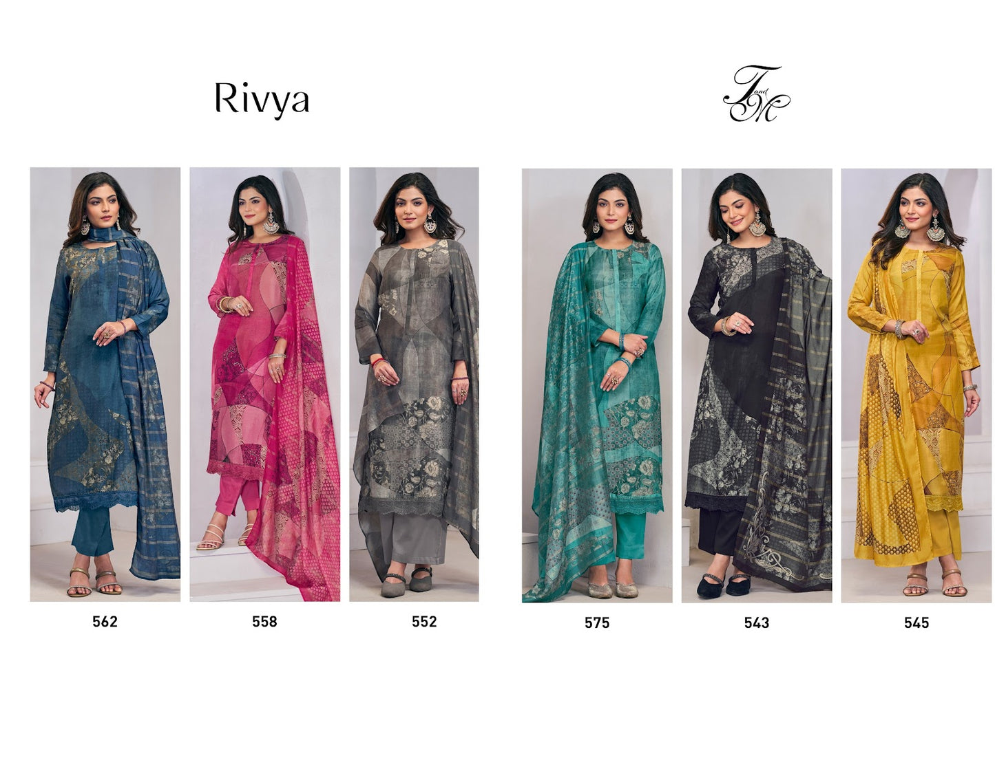 Rivya Tm Muslin Silk Pant Style Suits Wholesaler Ahmedabad